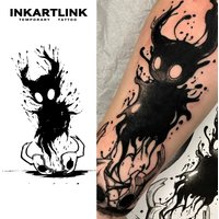 The devil is out of body Temporary Tattoo,Lasts To 15 Days New Technology Magic Waterproof Semi Permanent Sticker.