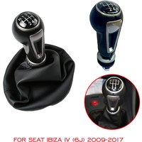 5/6 Speed Car Gear Shift Knob Lever Stick Gaiter Boot Cover For SEAT IBIZA IV (6j) 2009 2010 2011 2012 2013 2014 2015 2016 2017