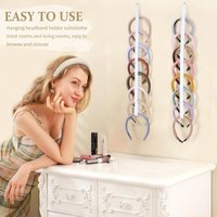 31BF Stretchable Fabric Headband Holder Organizers for Girl Hairband Storage Hanger
