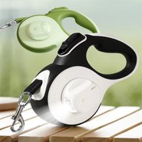 8M Retractable Dog Leash Heavy Duty LED Flashlight Pet Walking Lead for Large Dogs Outdoor