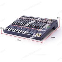 With Bluetooth Effects and Digital KTV Stage Performance EFX8/12/16 Channel Upgraded Professional Mixer