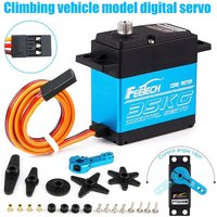 Feetech FT5330M 35KG Digital Servo RC Steel Gear 180 Degree 25T Metal Arm 7.4V Robot RC Servo Motor for RC Drift Car Helicopter
