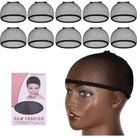 2pcs/12pcs Stretchable Elastic Hair Nets - Open End Mesh Net Wig Cap for HairStyling - High Quality and Durable