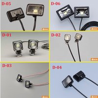 1/14 RC Model Square Light Spotlight Equipment Rack Lighting For Tamiya 1/14 Rc Truck Tipper 770S FH16 Actros MAN TGX Car DIY