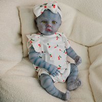 Silicone Baby Reborn Full Body Meadow Princess Lifelike Cute Handmade Collection Newborn Doll Painted Hair for Christmas Gift