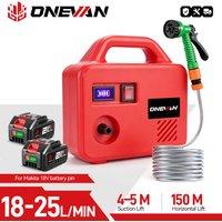 ONEVAN 260W pompe à eau électrique 150M Machine d'arrosage sans fil outils d'arrosage de jardin rechargeables pour Makita 18V batterie broche