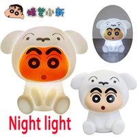 Crayon Shin-Chan Night Light Toy Shin-chan Glowing Lamp Bedside Sleeping Cartoon Light Desktop Reading Light Cute Gift Toys