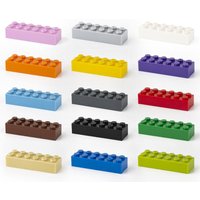 200pcs 2x6 Dot Bulk Building Blocks Thick Figures Bricks Educational Creative Size Compatible With 2456 Plastic Toy for Children