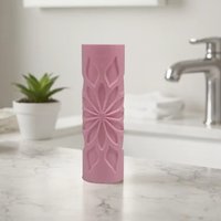 DIY Pottery Craft Clay Relief Texture Roller PLA Mandala Flower Pattern Rolling Pin Tool for Polymer Clay Ceramic Embossing