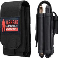 Molle Double-layer Cell Phone Pouch Tactical EDC Pouch Power Bank Bag Waist Accessories Pack Outdoor Hiking Mobile Phone Bag