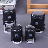 Hot Sale Customizable Self-Inking Stamps 25/30/40/50mm Round Large Size Self Inking Custom Text Stamp