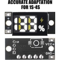 1S, 2S, 3S, 4S Mini Battery Level Indicator Module, LED Digital Display Lithium Iron Phosphate Battery Meter, Capacity Gauge