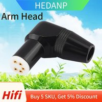 Plug Connectors High Fidelity Vinyl LP Turntable Arm Head with 5 Pin Plug Socket Integrated Design for Clear Sound