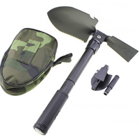 1PC Engineer Shovel Outdoor Multifunctional Folding Shovel Vehicle Camping Fishing Shovel Pickaxe