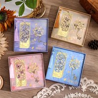2 Pcs Hollow Flower Butterfly Metal Bookmarks Set Elegant Tassel Bookmarks Large Book Mark for Book Lovers Students Teachers