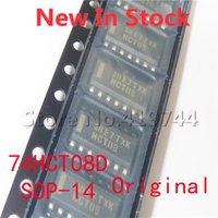 10PCS/LOT 74HCT08D 74HCT08 HCT08 SOP-14 SMD Four 2-input AND gate logic chip In Stock NEW original IC