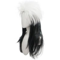 Anxin Brand Synthetic Fiber Wigs: Colorful Afro Long Hair Shawl Style, with Fluffy Strands, Comfortable to Wear, Suitable for Cosplay Role-Playing, Easily Create a Eye-Catching Look, a Fashionable and