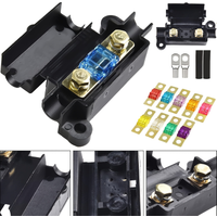 1Set Fuse Holder 30-200Amp Midi Fuse For Fork Type Fuse DC 12V 24V Car Air Conditioner Fuse Box Car Accessories
