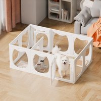 Pet Dog Fences Puppy Indoor Teddy Dog Anti-jailbreak Dog Cage Fence Safe Isolation Anti-jailbreak Raised Fence Puppy House