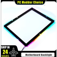 Desktop PC MB Backplate RGB Decorative Lightboard ATX/MATX/ITX Motherboard Back Light Light-emitting 5V ARGB SYNC