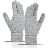 AliExpress NONE Men Women Warm Winter Touch Screen Gloves Stretch Classical Knit Mittens Wool Full Finger Outdoor Cycling Driving Glove