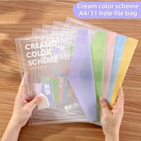A4 Ring Binder 4-Hole Student Exam File Holder, Office Document Organizer with Detachable & Replaceable Inserts
