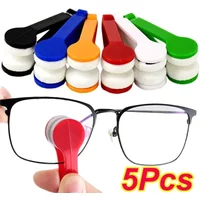 New Creative Two-Side Glasses Brush Soft Microfiber Spectacles Cleaner Glasses Cleaner Rub Eyeglass Cleaning Brush Wiping Tool