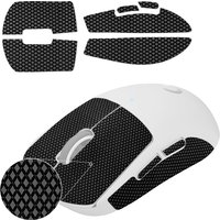 Hotline Games 2.0Plus Mouse Grip Tape for Logitech G Pro X Superlight Wireless Gaming Mouse, Anti-Slip Mouse Skins, Black