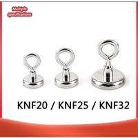 D20 D25 D32 NdFeB Strong Magnetic Hook Round Closed Magnet Strong Magnetic Fishing Sucker Anti-collision Permanent Magnet