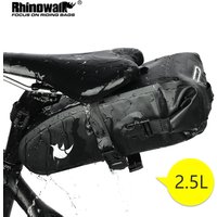 Rhinowalk Sac de Selle de Vélo, Entièrement Étanche pour le Cyclisme, VTT, Outils de Réparation de Route, Sac Arrière de Vélo, Accessoires 1.5L, 2.5L