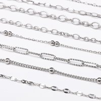 1 Meters/bag 304 Stainless Steel Chains Unique Gift Multi-size For Handmade DIY Necklace Anklet Chain Jewelry Making Accessories
