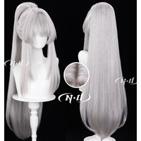ND Hiyuki WuWa Wuthering Waves Cosplay Wigs Hair Hairpiece for Comic-con Cosplayer Halloween Costume Party Theme Heat-Resistant
