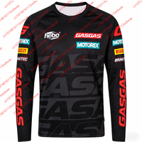 AliExpress GASGAS Motocross Jersey Accents Hebo Motorex Pirelli Quick Dry Breathable MX Off-Road Dirt Bike Top for Racing Enthusiasts