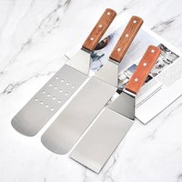 Stainless Steel Spatula And Grill Scraper Non Stick Durable Barbecue Cooking Tools Pizza Shovel Pancake Beef BBQ Utensils