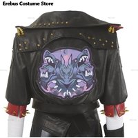 Boxer Vi Violet Cosplay Arcane S2 Tv Lol Cosplay Coat Tattoo Sticker Costume Game RolePlay Women Outfit Halloween Anime Cosplay