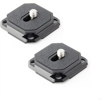 QXNF 2PCS Camera Quick Release Plate 38mm Square Arca Type for Tripod Heads Mount