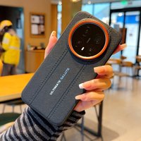 Luxury Cross Texture Leather Design Case For Honor Magic 8 Magic 7 Magic 6 Pro Slim Orange Camera Ring Shockproof Cover