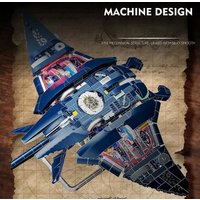 New mechanical manta ray marine animal Mobulidae set light building block creative model assembly boy toy gift