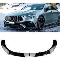 Front Bumper Splitter Lip For Mercedes-Benz CLA Class C118 CLA45 AMG 2019-2022 4-Door Gloss Black Lower Blade Spoiler Protector