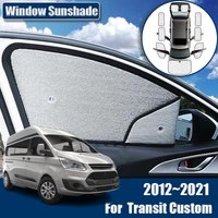 For Ford Transit Custom L2H2 L1H1 Camper Accessories 2012~2021 Car Sunshades Visor Sunscreen Anti-UV Sun Blinds Interior Parts