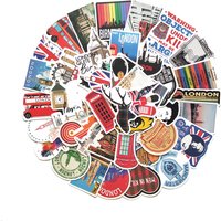 10/30/50pcs London England Stickers Laptop Bicycle Guitar Skateboard Sticker Kid DIY Graffiti Waterproof Stickers Toy