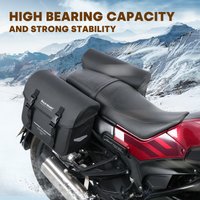 WILD HEART IPX6 Waterproof Vintage Motorcycle Side Bag Retro Saddle Bags Universal Electric Scooter Side Hanging Bag 20L(10L*2)