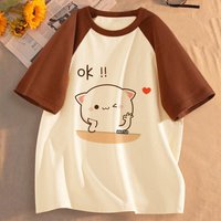 Bubu Dudu shirt girl anime University Grunge Trendy t shirt Digital University Retro korean clothes Punk Grunge