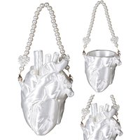 Women Heart Shape Cosplay Clutch Bag Handbag Chain Shoulder Crossbody Bags Halloween Carnival Party Costume Accessories Gifts