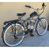 Racing Motorized Bicycle 2 Cycle Electric Start/pull Start 80cc Engine 26inch Beach Cruise Bicycle