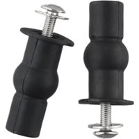 2pcs Toilet Seat Screws Hinges Toilet Seat Top Fix Seat Hinge Hole Fixings Well Nut Screw Rubber Back To Wall Toilet Accessories