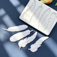 Feather Silicone Sugarcraft Mold Cookie Cupcake Chocolate Baking Mold Fondant Cake Decorating Tools
