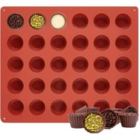 30-Cavity Floral Silicone Baking Mold for Mini Muffins,Cupcakes & Desserts,Easy Release,Uniform Size,Perfect for Weddings