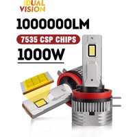 2Pcs H11B H8B H9B LED Headlight Bulb High Power 6000K White Turbo Fan 7535 CSP Chips Fog Lamps Conversion Kit Fit For Kia Rondo