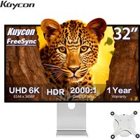 Kuycon G32P 32 Inch Computer Monitor 6K UHD IPS PC Display 500 Nits Contrast Rate 2000:1 Desktop Screen 99%sRGB Aluminum Alloy